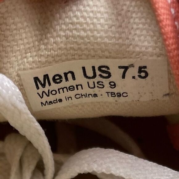 Vans | low cut Unisex 9.0 woman 7.5 men peach ,lace up sneakers. - Picture 5 of 10